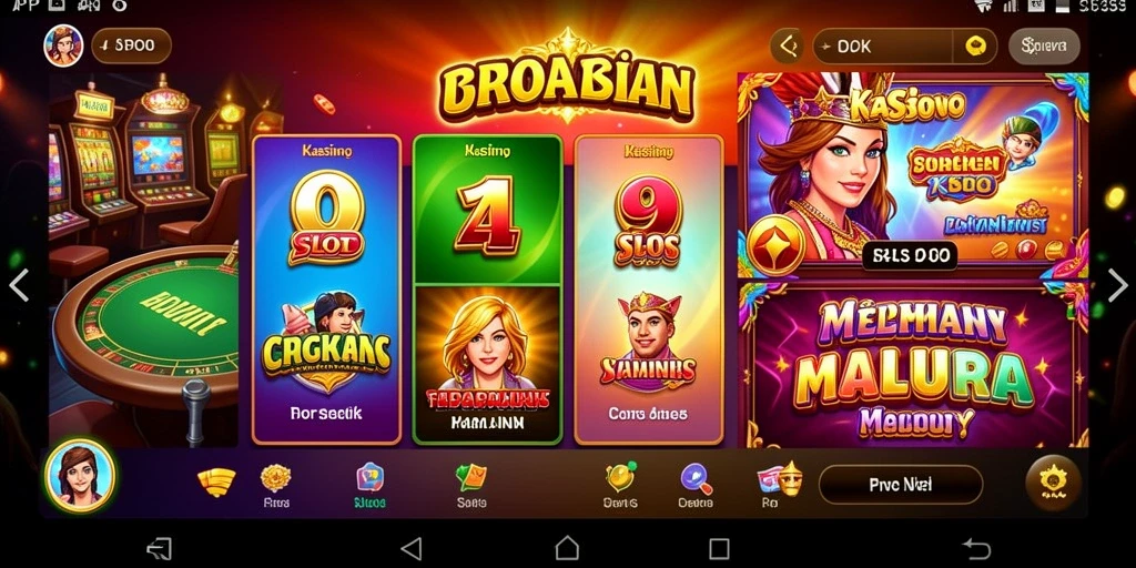 Tampilan utama aplikasi CALO288 yang menarik.