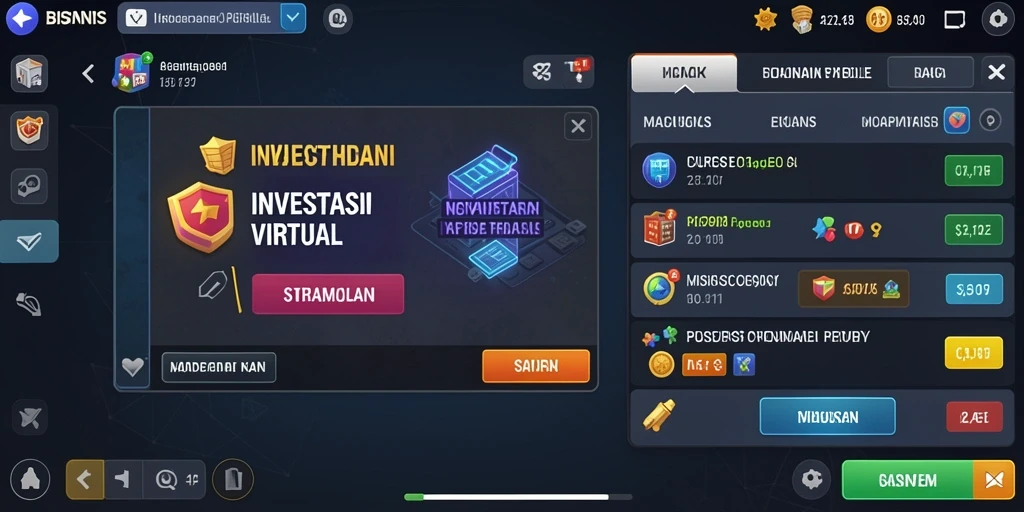 Tampilan antarmuka permainan yang menarik.