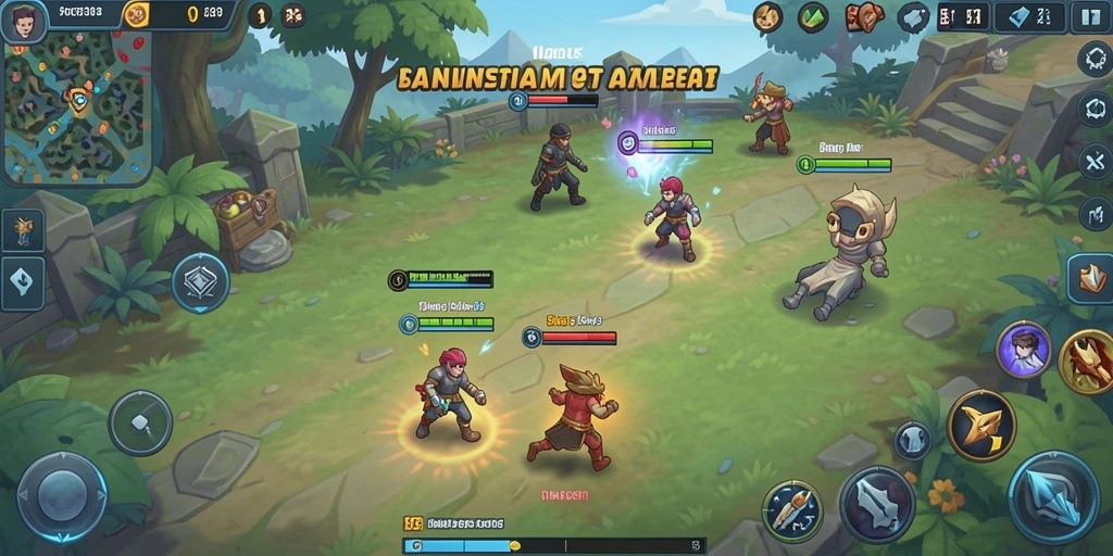 Screenshot menunjukkan tampilan awal permainan yang menarik.
