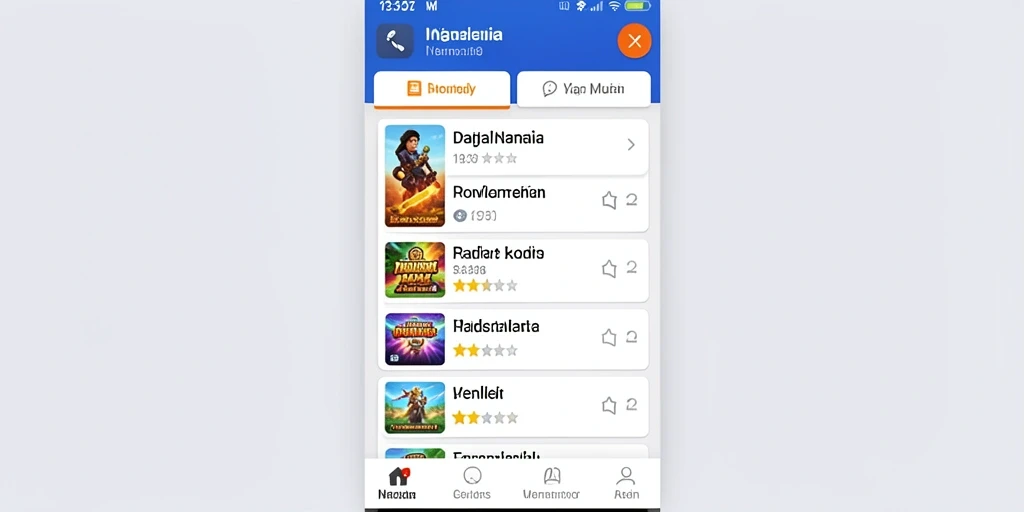 Tampilan antarmuka permainan yang menarik.